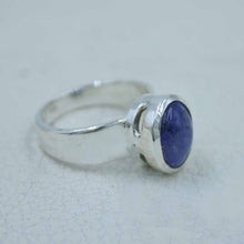 Tanzanite Cabochon Ring Size 8 - December Birthstone