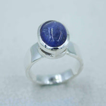 Tanzanite Cabochon Ring Size 8 - December Birthstone
