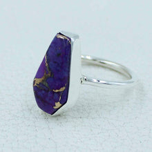 Purple Turquoise Coffin Ring