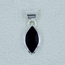 Natural Marquise Garnet Silver Pendant