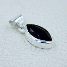 Natural Marquise Garnet Silver Pendant