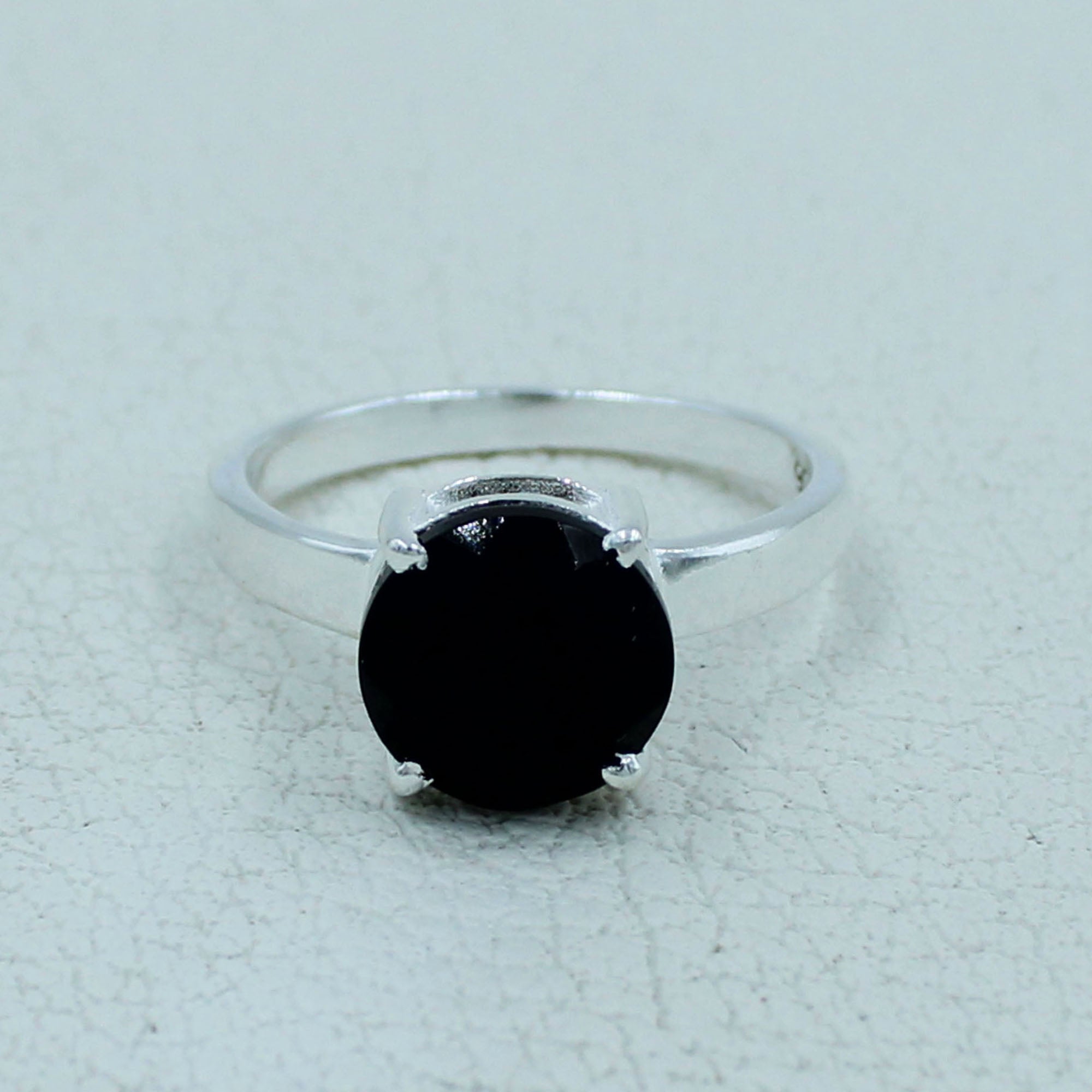 Black Onyx Sterling Silver Ring