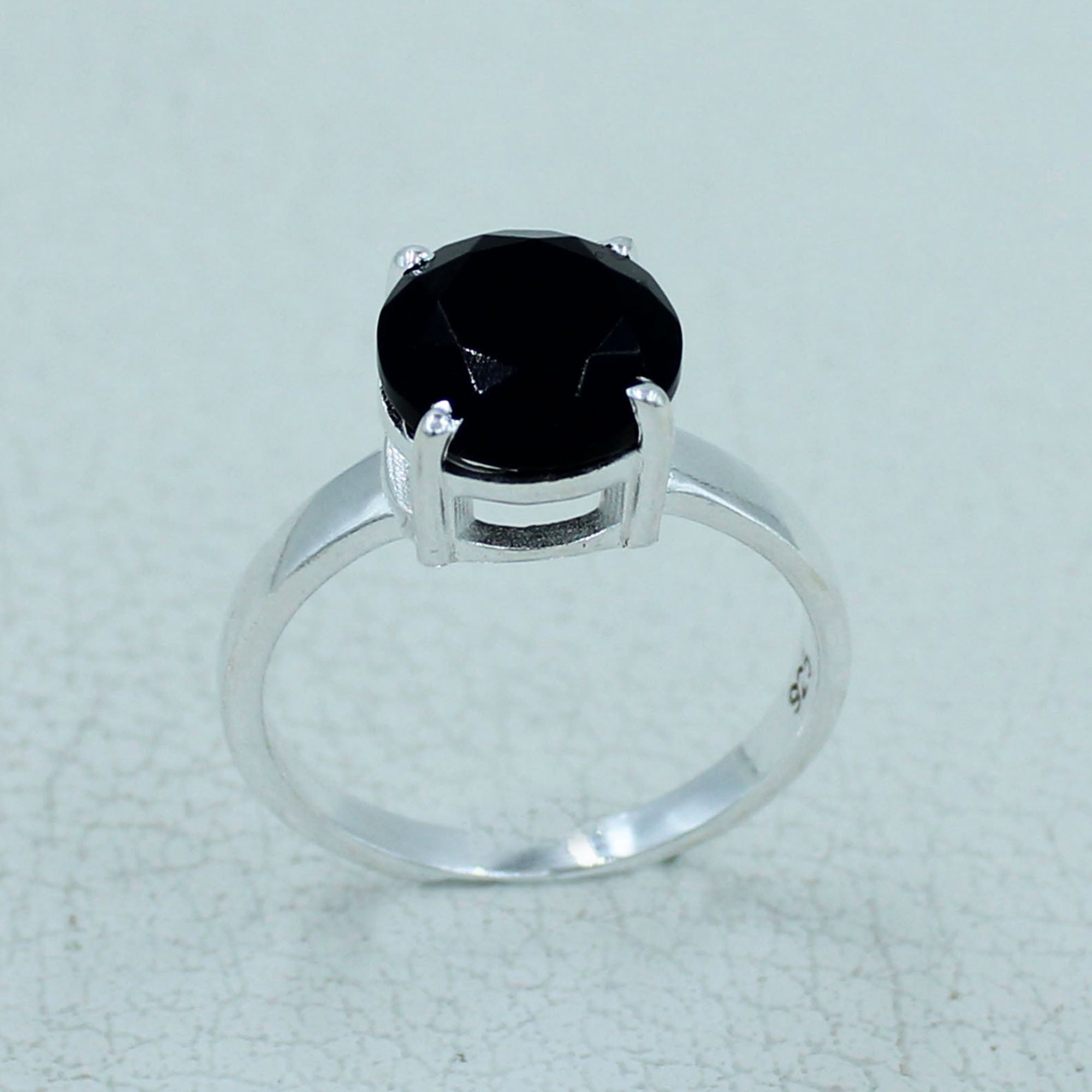 Black Onyx Sterling Silver Ring