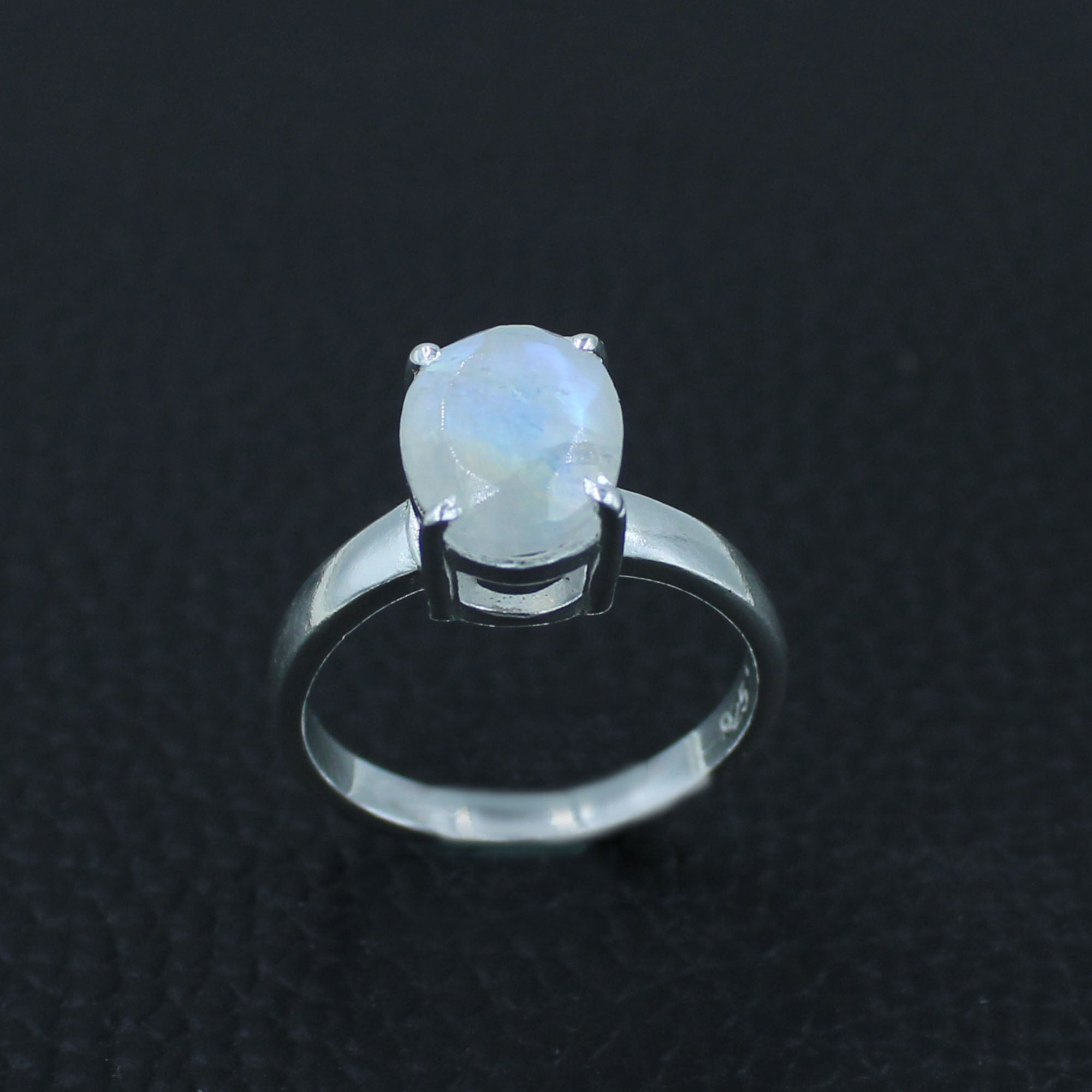 Gorgeous Rainbow Moonstone Ring Size 6 to 9