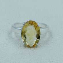 Citrine Ring Beautiful Citrine Sterling Silver Ring