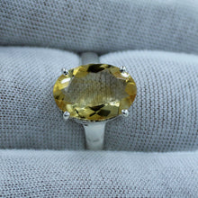 Citrine Ring Beautiful Citrine Sterling Silver Ring