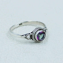 Dazzling Mystic Quartz Silver Ring