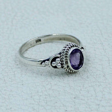 Designer 925 Sterling Silver Amethyst Gemstone Ring