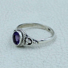 Designer 925 Sterling Silver Amethyst Gemstone Ring