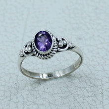 Designer 925 Sterling Silver Amethyst Gemstone Ring