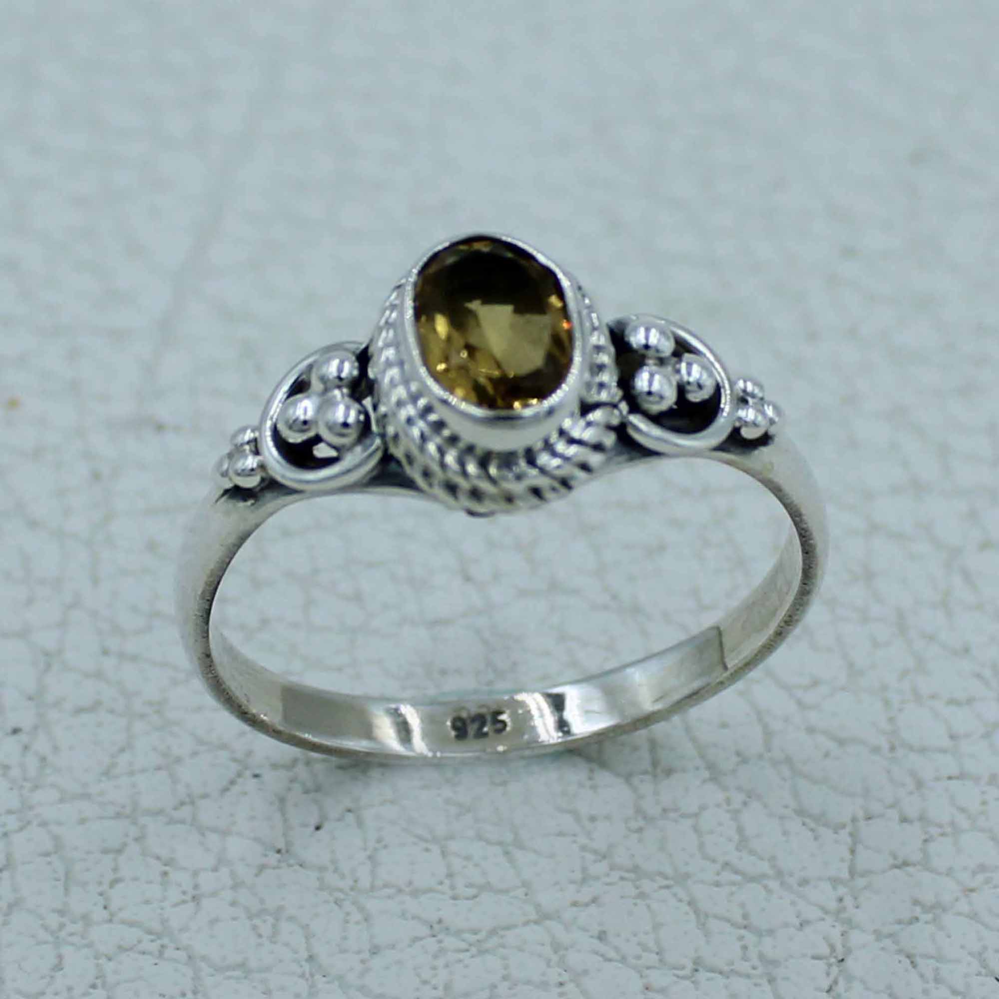 Designer 925 Sterling Silver Amethyst Gemstone Ring