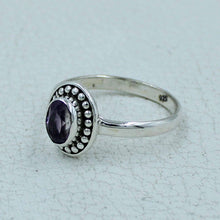 Garnet Cut Stone Sterling Silver Ring
