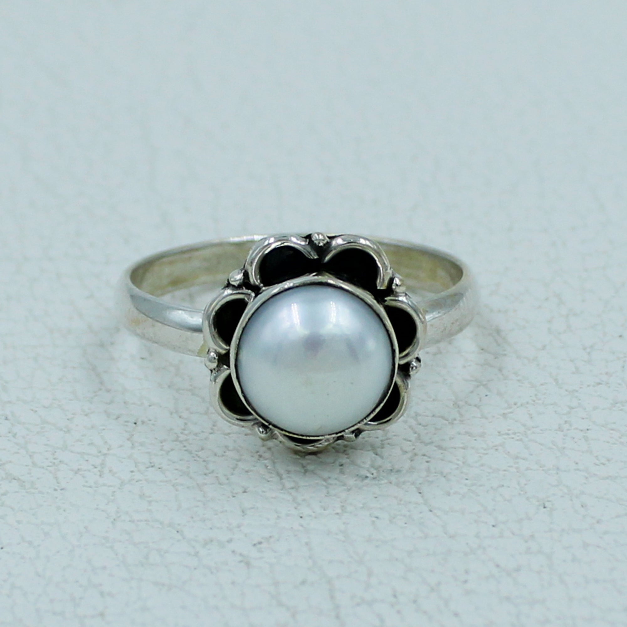 South Sea Pearl Sterling Silver Ring