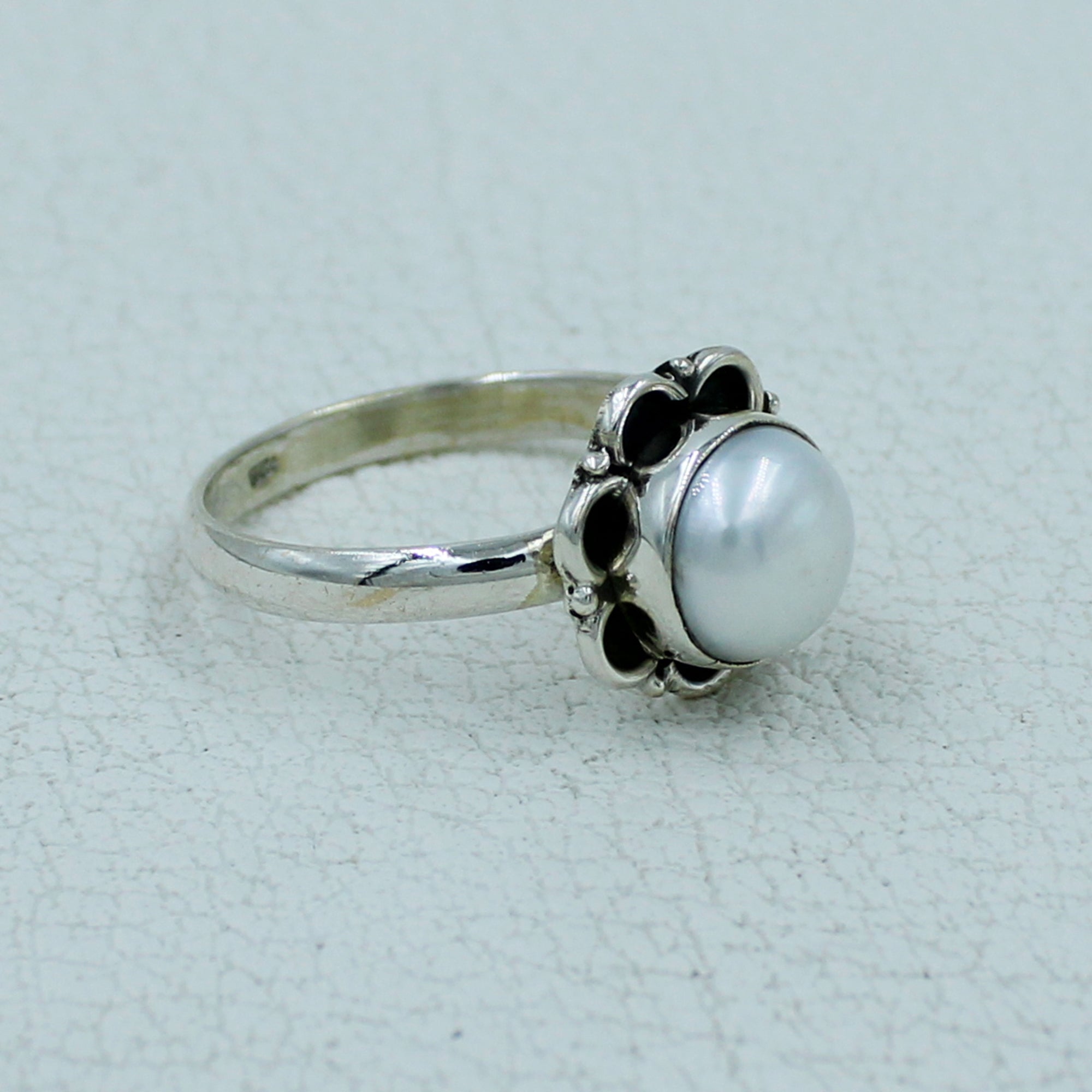South Sea Pearl Sterling Silver Ring