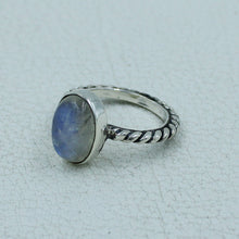 Rainbow Moonstone Solid Sterling Silver Ring