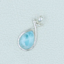 Blue Larimar Gemstone Pendant - Larimar Jewelry