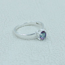6 MM Round Cut Stone Silver Ring - Citrine, Peridot, Garnet, Amethyst, Onyx Gemstone