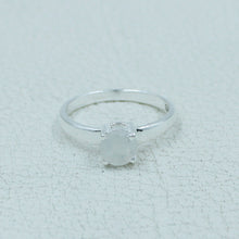 6 MM Round Cut Stone Silver Ring - Citrine, Peridot, Garnet, Amethyst, Onyx Gemstone