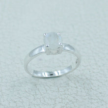 6 MM Round Cut Stone Silver Ring - Citrine, Peridot, Garnet, Amethyst, Onyx Gemstone