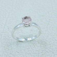 6 MM Round Cut Stone Silver Ring - Citrine, Peridot, Garnet, Amethyst, Onyx Gemstone