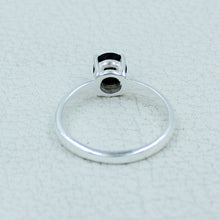 6 MM Round Cut Stone Silver Ring - Citrine, Peridot, Garnet, Amethyst, Onyx Gemstone