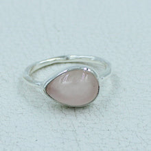 Rose Quartz Ring - Rose Quartz Ring - Sterling Sliver Rose Quartz Ring