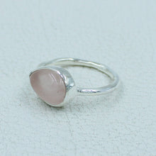 Rose Quartz Ring - Rose Quartz Ring - Sterling Sliver Rose Quartz Ring