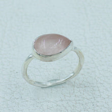 Rose Quartz Ring - Rose Quartz Ring - Sterling Sliver Rose Quartz Ring