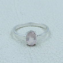 Garnet Minimalist Ring 925 Silver Birthstone Gift Jewelry