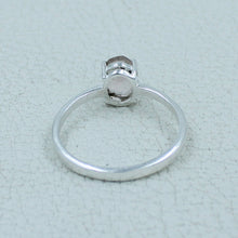 Garnet Minimalist Ring 925 Silver Birthstone Gift Jewelry