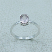 Garnet Minimalist Ring 925 Silver Birthstone Gift Jewelry