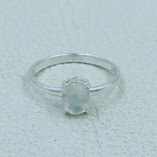 Garnet Minimalist Ring 925 Silver Birthstone Gift Jewelry