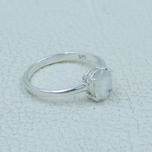 Garnet Minimalist Ring 925 Silver Birthstone Gift Jewelry