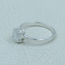 Garnet Minimalist Ring 925 Silver Birthstone Gift Jewelry