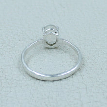 Garnet Minimalist Ring 925 Silver Birthstone Gift Jewelry