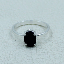 Garnet Minimalist Ring 925 Silver Birthstone Gift Jewelry