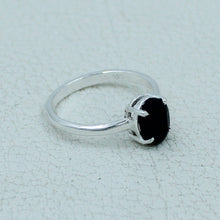 Garnet Minimalist Ring 925 Silver Birthstone Gift Jewelry