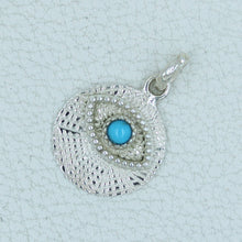 Turquoise Evil Eye Pendant - Turquoise Sterling Silver Jewelry