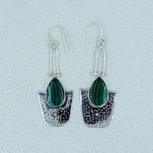 Natural Malachite Designer Dangle Earring