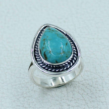 Mexican Turquoise with Sterling Silver Ring