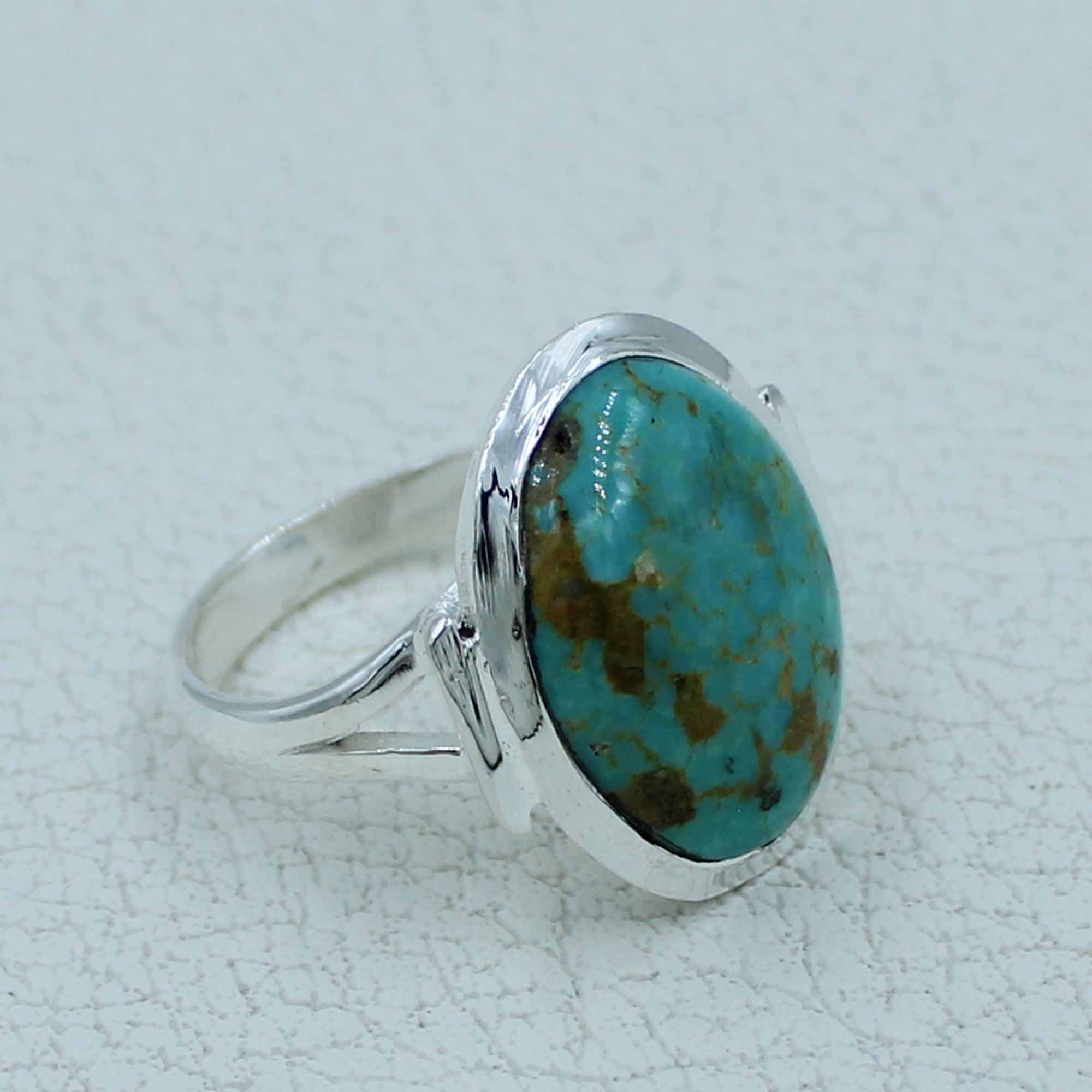 925 Sterling Silver Mexican Turquoise Ring