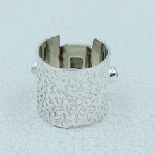 Labradorite Gemstone Silver Textured Ring