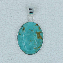 Mexican Turquoise Sterling Silver Pendant