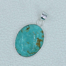 Mexican Turquoise Sterling Silver Pendant