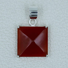 Red Onyx Solid Sterling Silver Pendant
