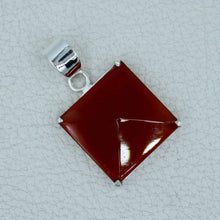 Red Onyx Solid Sterling Silver Pendant