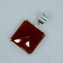Red Onyx Solid Sterling Silver Pendant