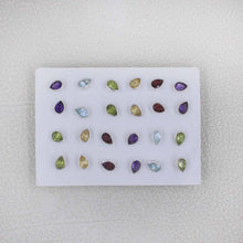 Wholesale 925 Sterling Silver Pear Citrine Stud Earrings | Natural Gemstone Bezel Set