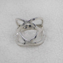 Sterling Silver Geometric Openwork Ring | Modern Statement Jewelry