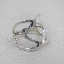 Sterling Silver Geometric Openwork Ring | Modern Statement Jewelry